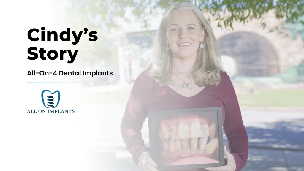 Thumbnail for a video about Cindy's Story at All On Implants